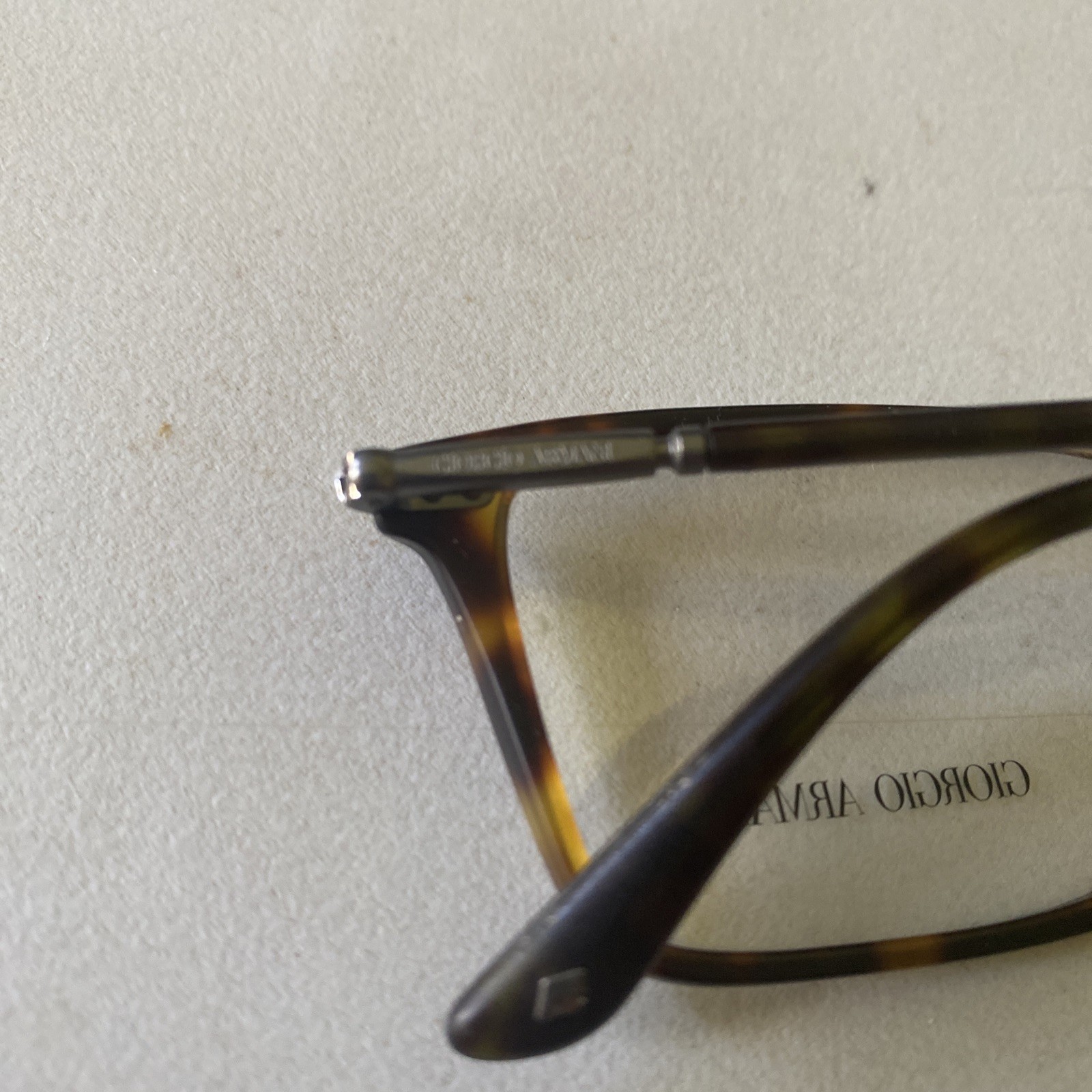 Giorgio Armani Rectangle Man Eyeglasses AR7037 5089 53mm Matte Dark Havana – NEW