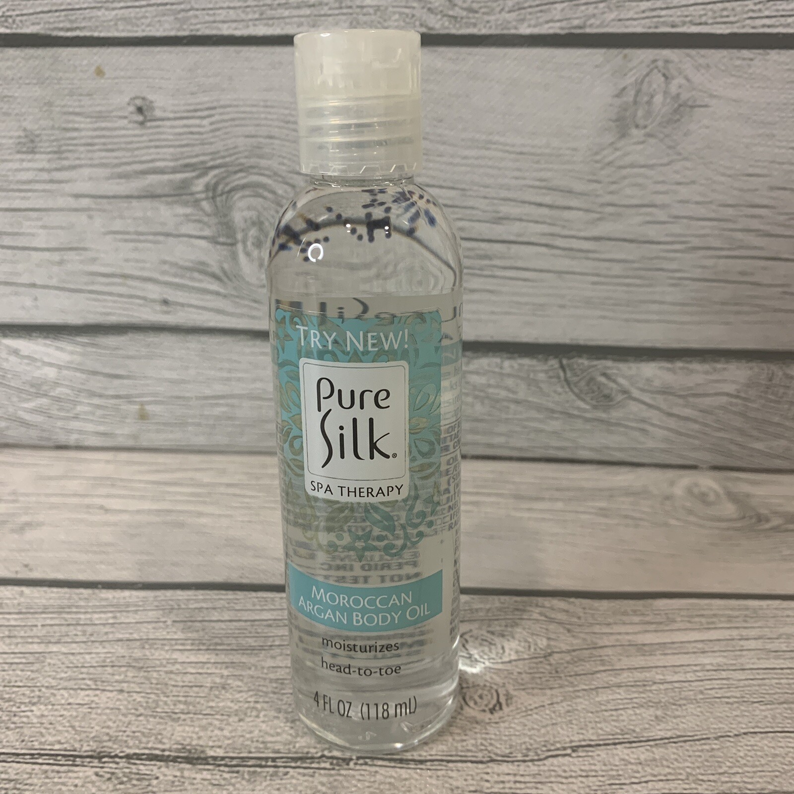 Pure Silk Spa Therapy Body Oil Moroccan Argan Oil Hair Skin Nails 4 0z Bottle