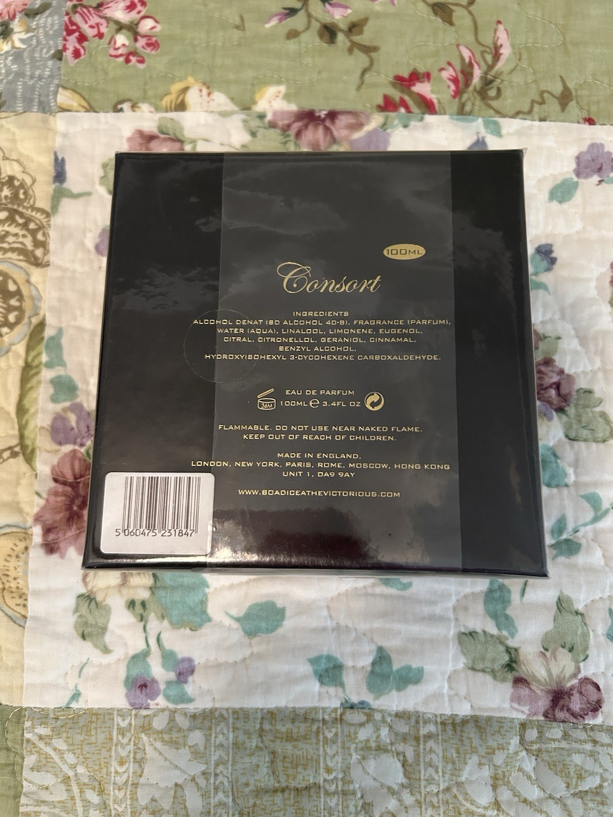 Boadicea The Victorious CONSORT 3.4 Oz Eau de Parfum Spray~Unisex