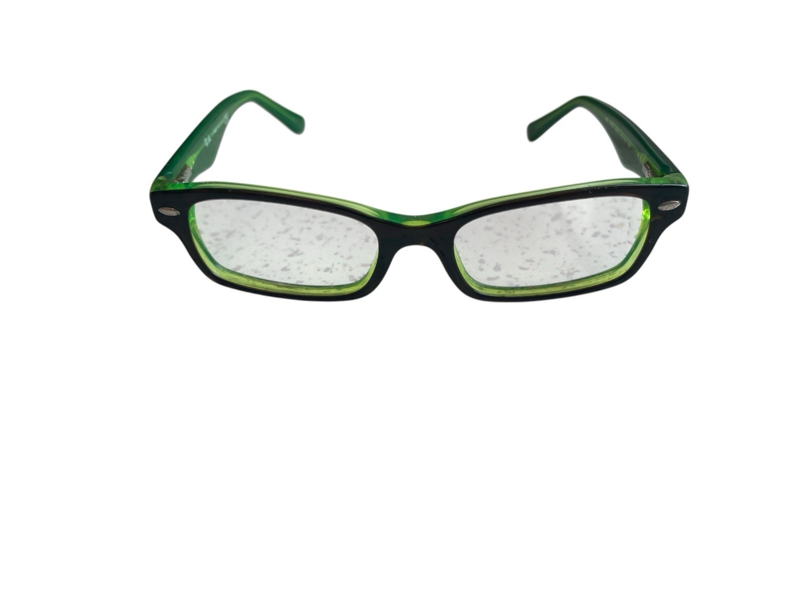 Ray-Ban Kids Frames Eyeglasses Green Black 49-125 Rectangle RB1530 3365 Unisex