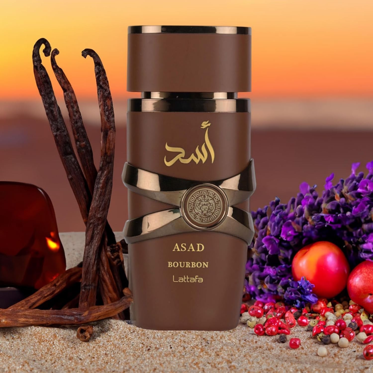 Lattafa Asad Bourbon Eau De Parfum 100ml/3.4oz Unisex Spray New in Box Sealed