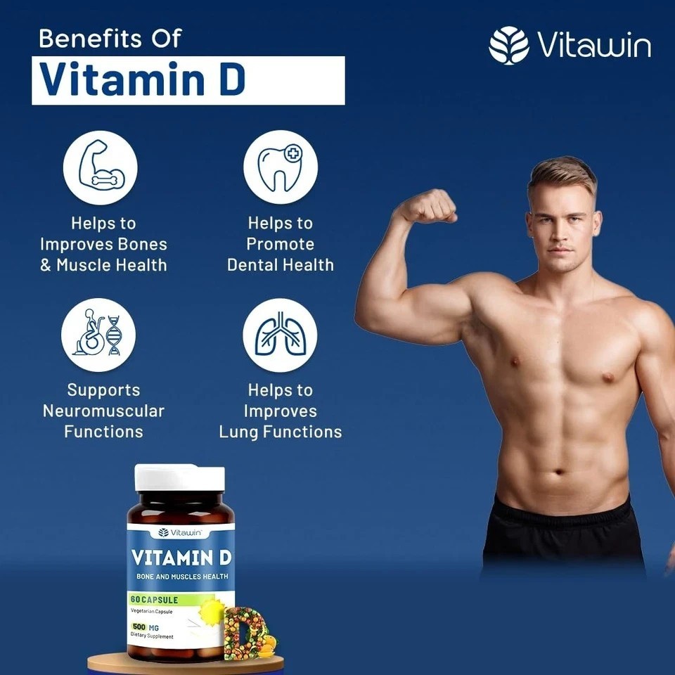 Vitawin Vitamin Supplements Vitamin D For Immunity – 60 Capsule