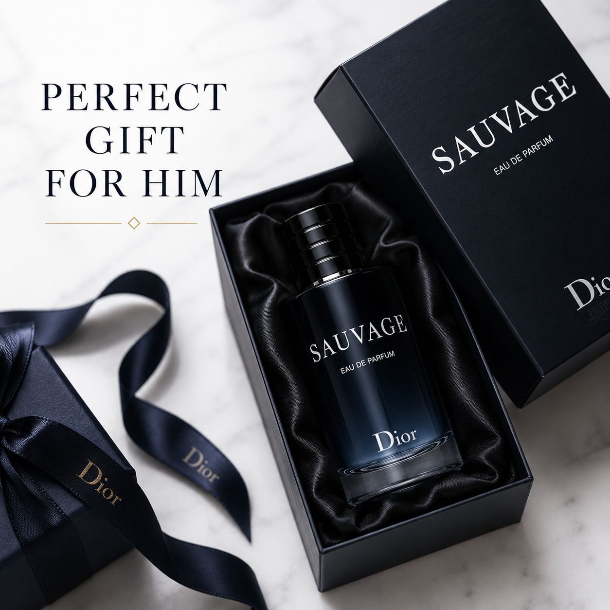 Dior Sauvage Eau De Parfum EDP Spray for Men 3.4 oz 100ml New In Box