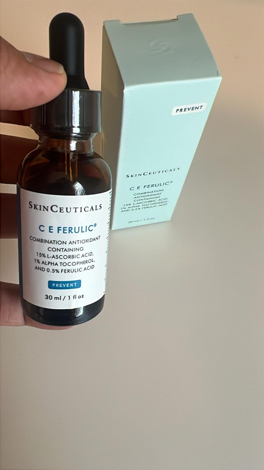 SkinCeuticals CE Ferulic 15% L-Ascorbic Acid Antioxidant Serum 1oz New Sealed US