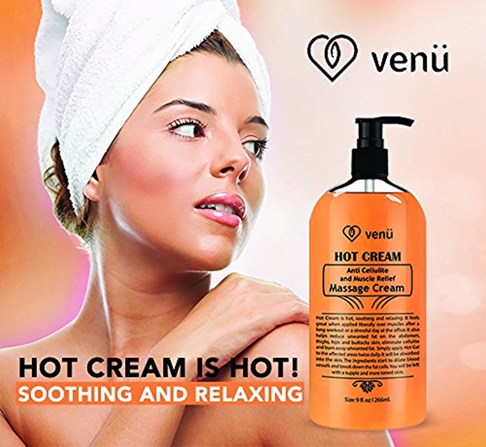 Hot Cream Anti Cellulite & Muscle Relief Gel, Fat burner and pain relief