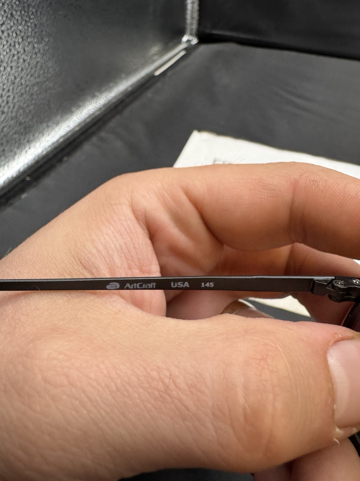 Artcraft Eyeglasses OP 52-18-140 Matte Black Square United States Vintage EB06