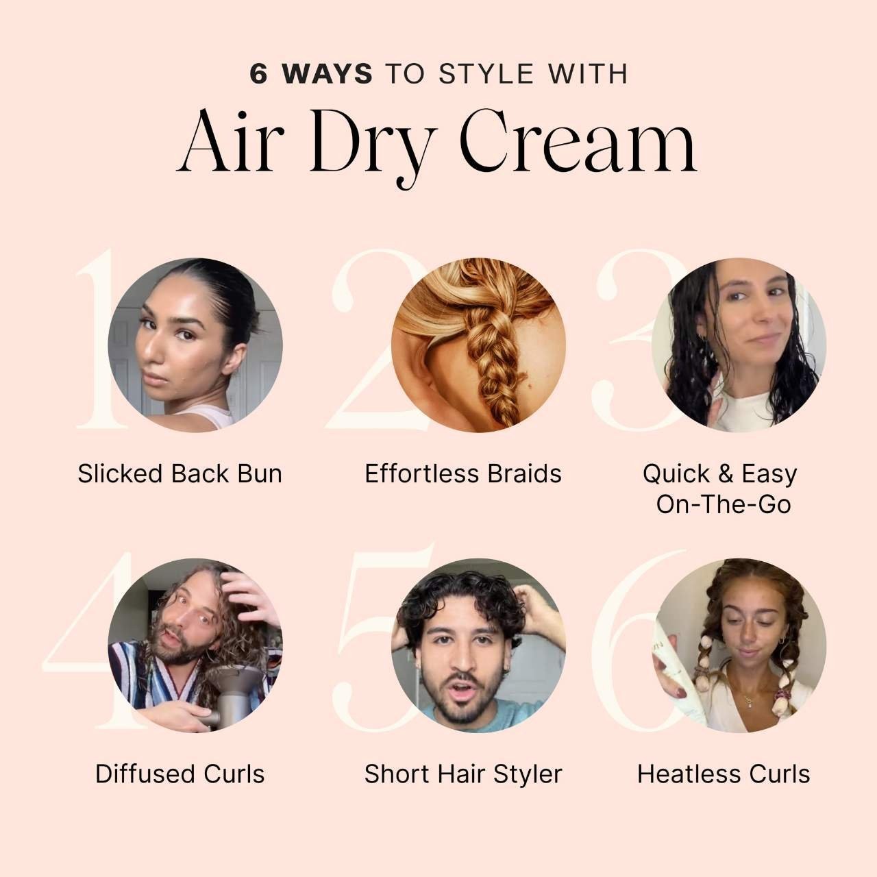 JVN Authentic Complete Hydrating Air Dry Hair Styling Cream 2 sizes