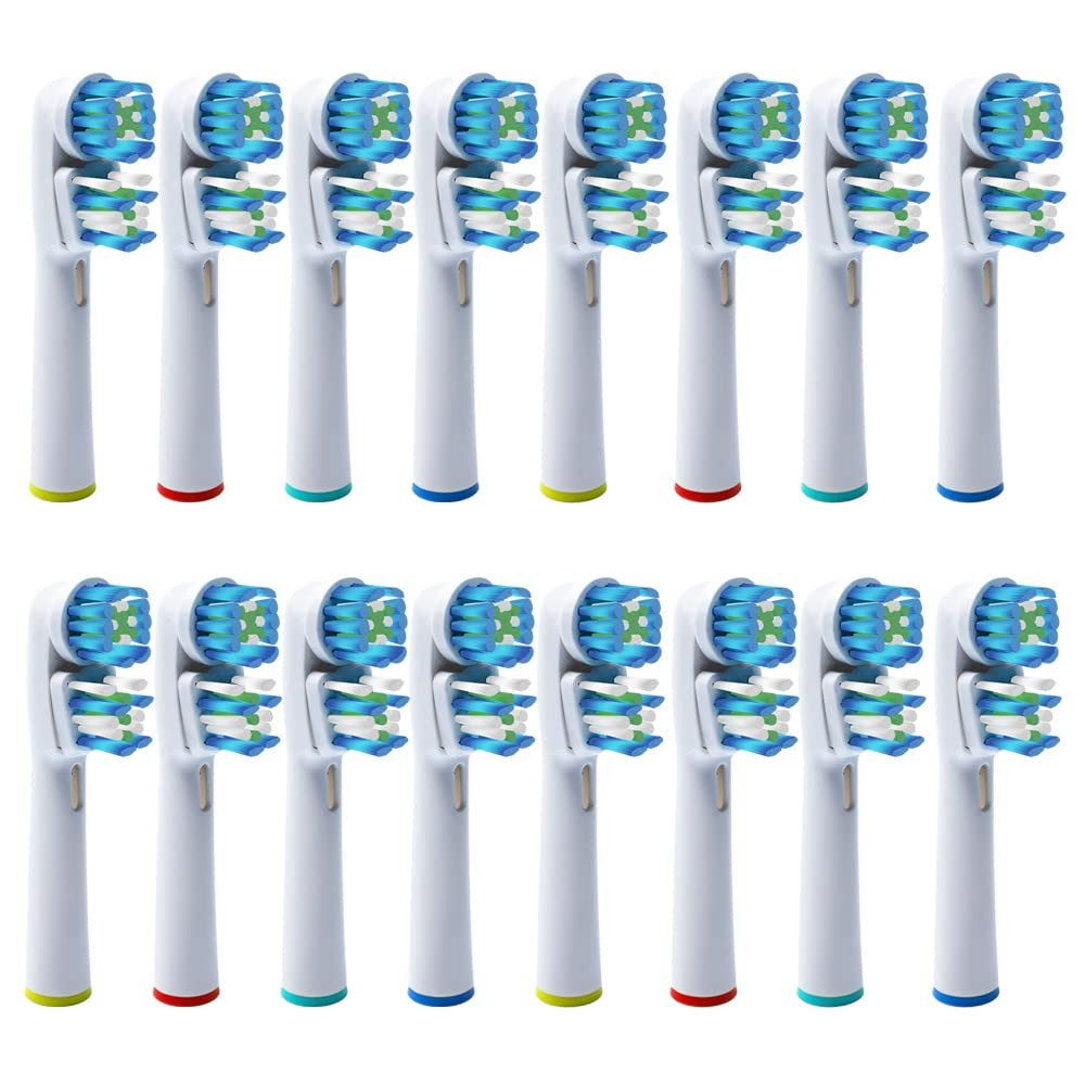 Hippie Hype Double Clean Brush Heads Compatible Braun Oral-B Dual Clean