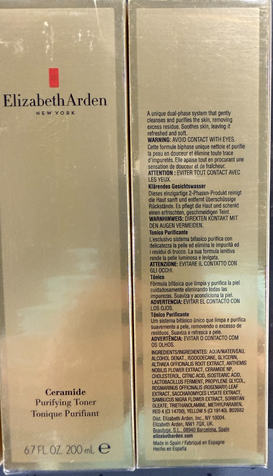 3-Pack Elizabeth Arden Ceramide Purifying Toner 6.7 fl oz 200ml Each New In Box