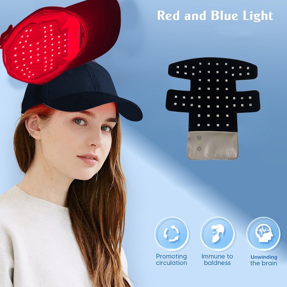 660nm Red LED Light Therapy Hat Hair Regrowth Hair growth Anti-Hair Loss Cap US
