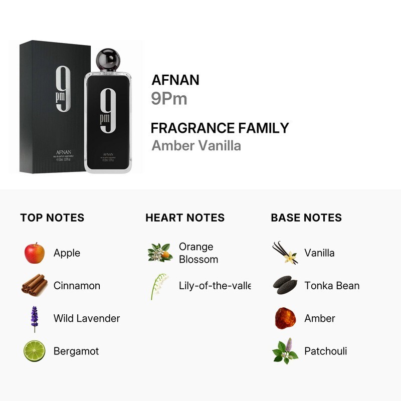Afnan Men’s 9Pm EDP Spray 5.0 oz Fragrances 6290171075769