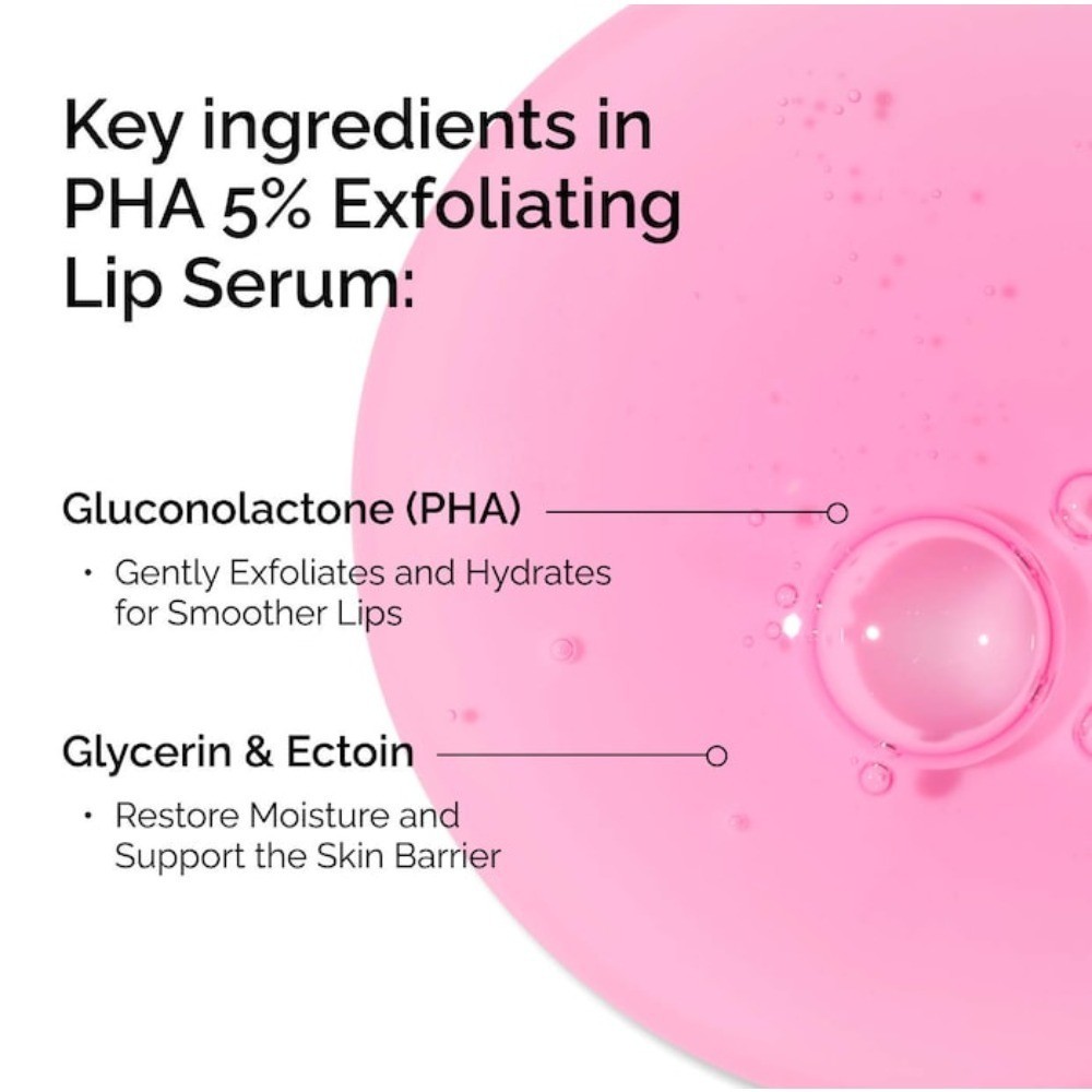 The Ordinary Authentic PHA 5% Exfoliating Lip Serum 0.5 oz/15 ml