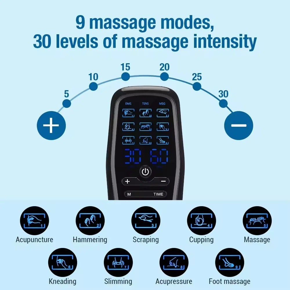 Physiotherapy Tens Muscle Stimulator Electric Acupuncture Body Massage Digital S