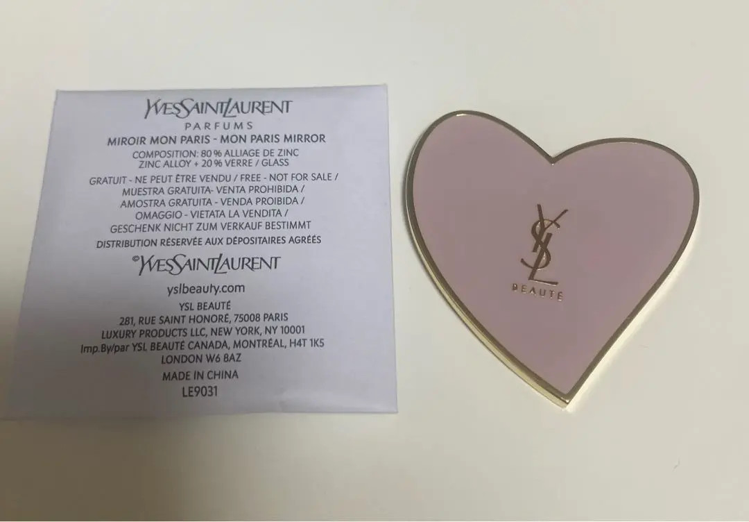 Yves Saint Laurent Limited mirror heart pink NEW JAPAN