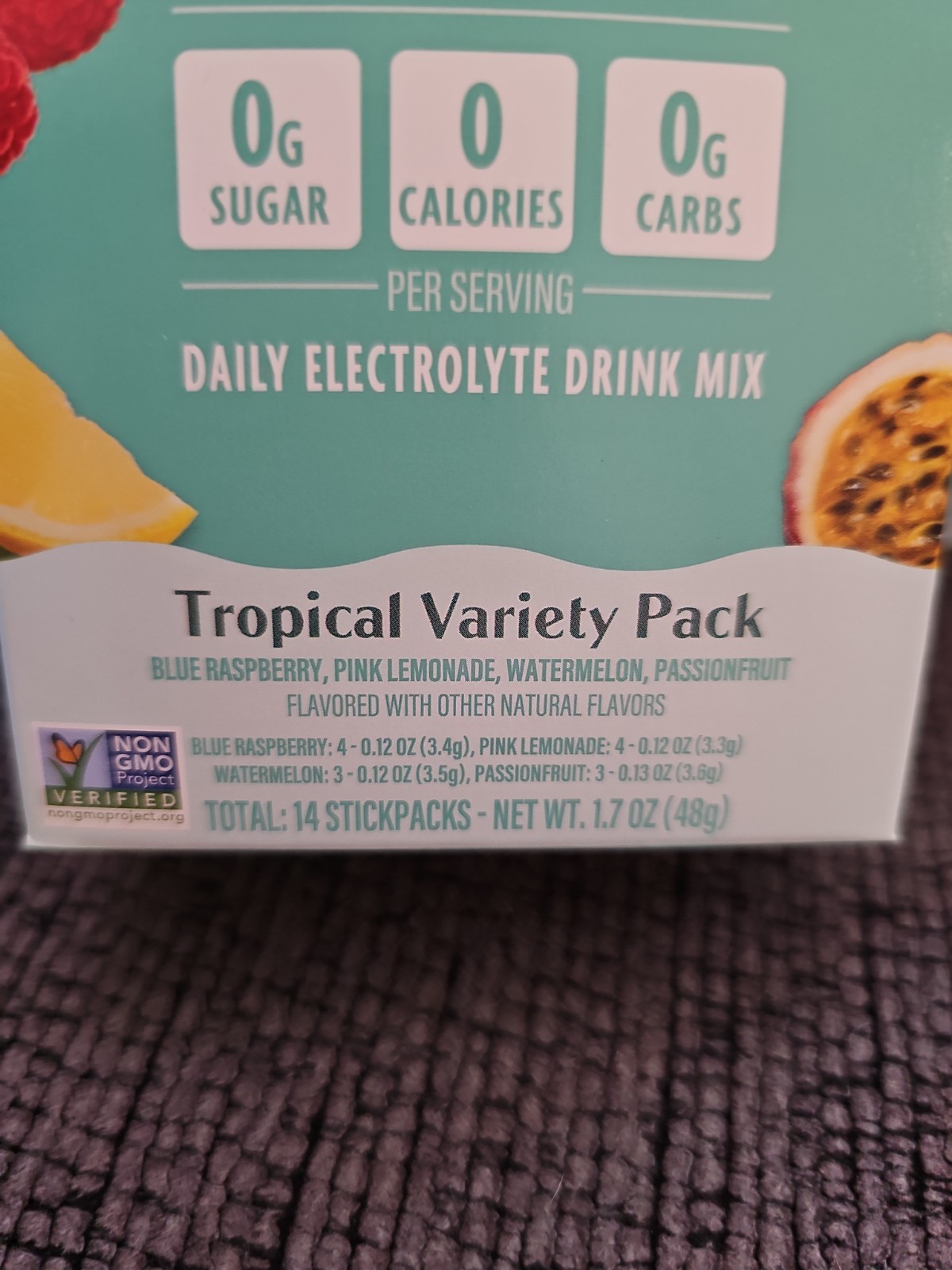 Lot Of 6 Ultima Replenisher Electrolyte Drink Mix Tropical Variety Sugar Free