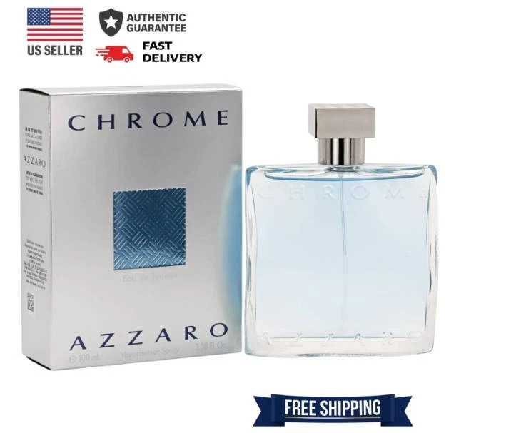 CHROME by Loris Azzaro for Men Cologne 3.3 oz / 3.4 oz EDT New in Box