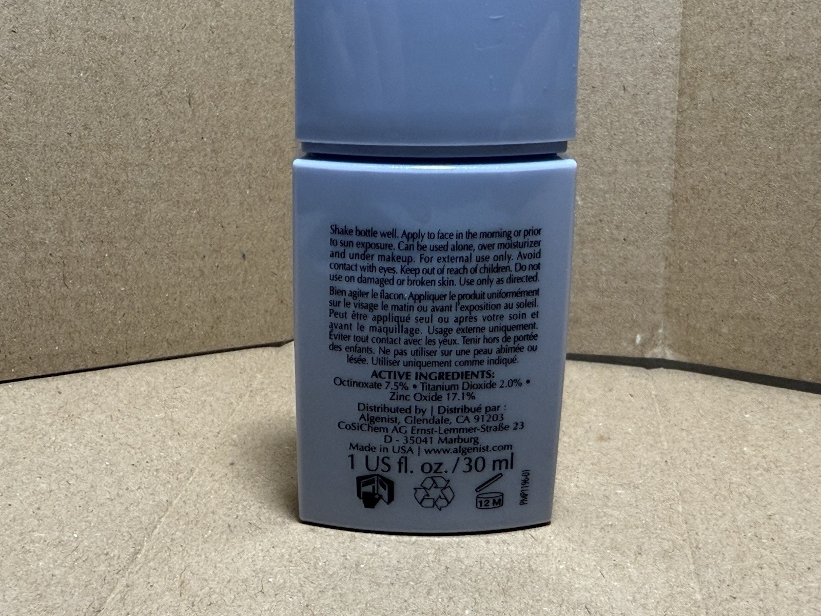 Algenist Ultra Lightweight UV Sublime Defense SPF 50 30ml/ 1 fl. Oz. ~ FREE SHIP
