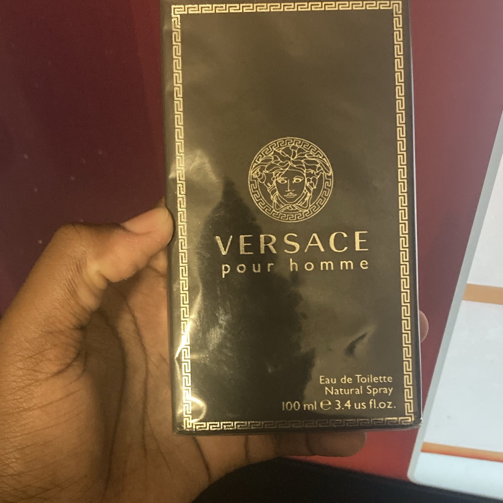 Versace Pour Homme Eau de Toilette Spray, Regular Size 3.4 fl oz