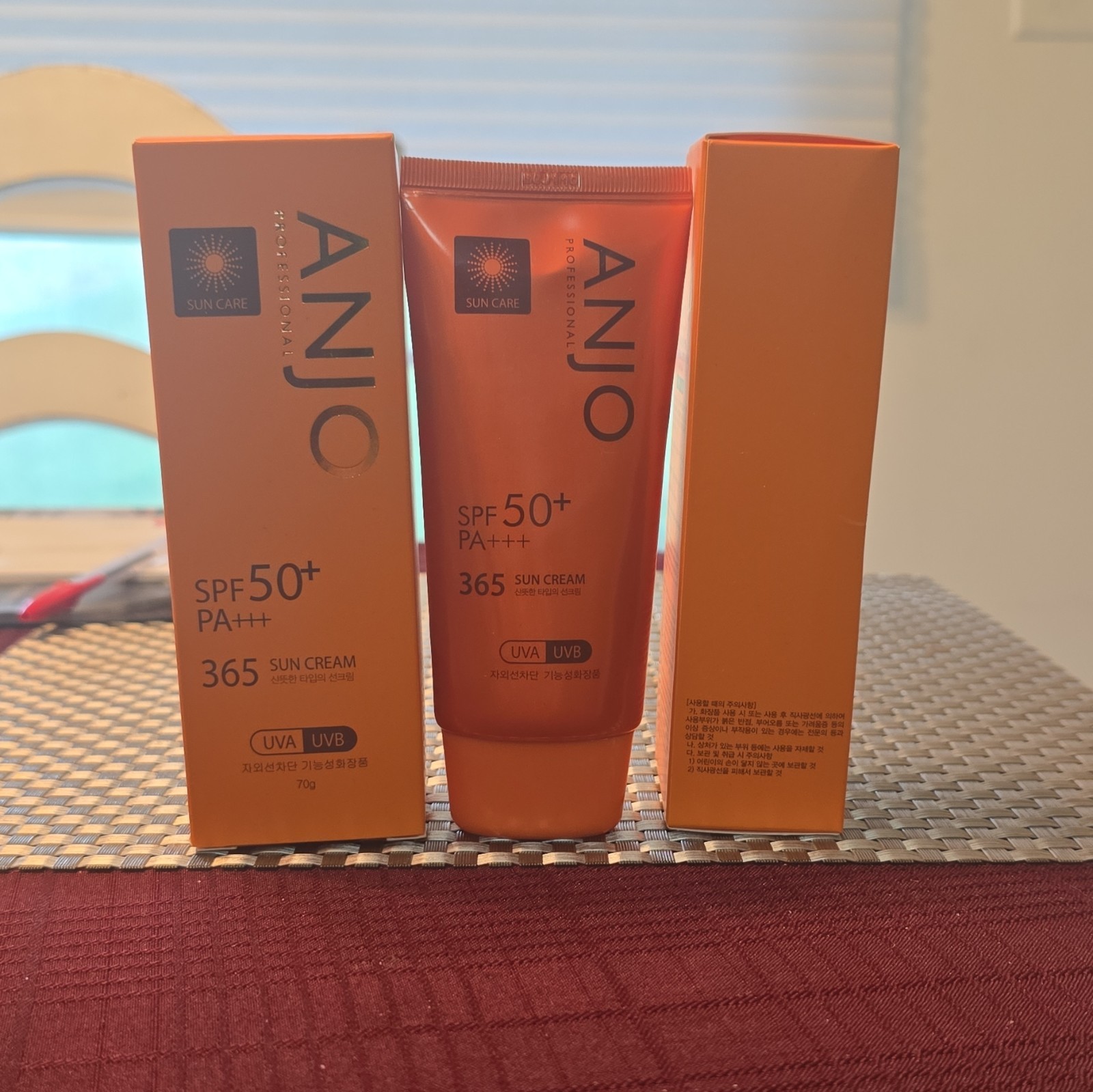 ANJO 365 Sun Cream SPF 50+ PA+++ UVA/UVB Sunscreen Cream 12M PAO
