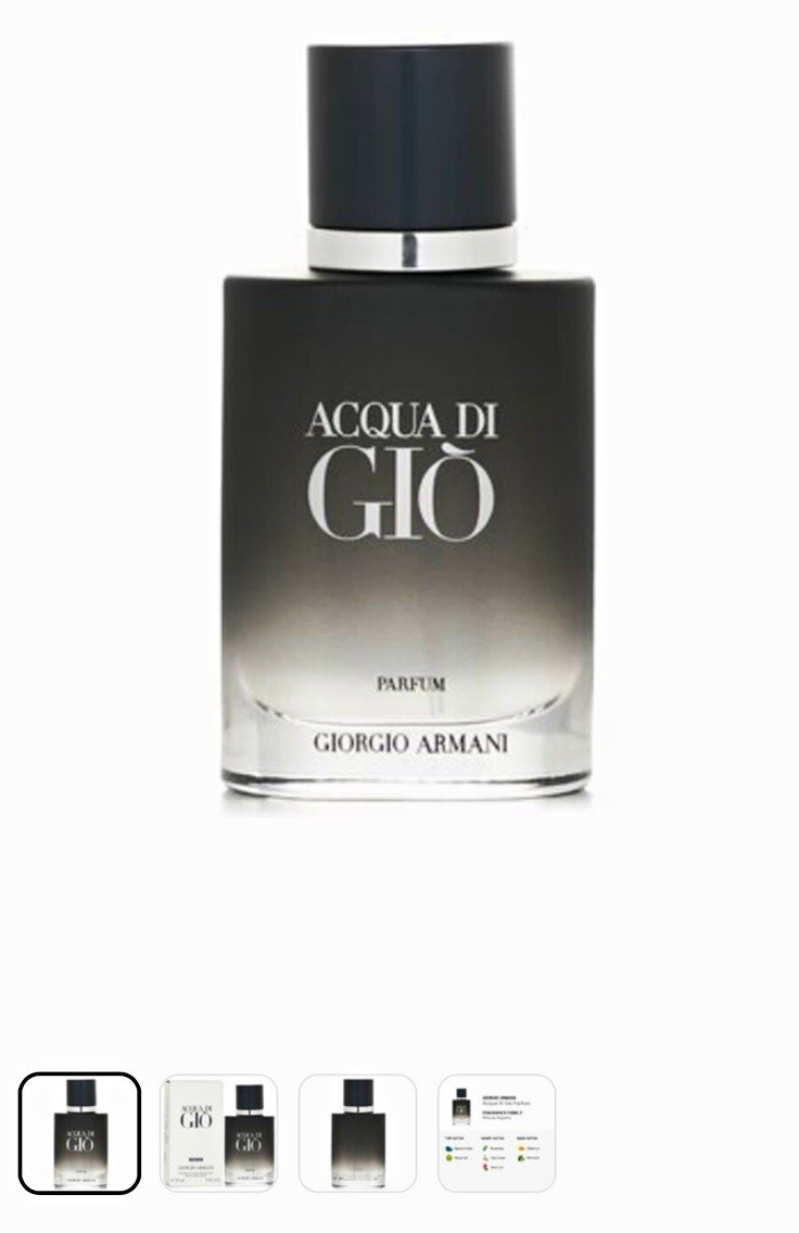 Giorgio Armani Acqua Di Gio Parfum Spray Refillable Regular Size 1 fl oz