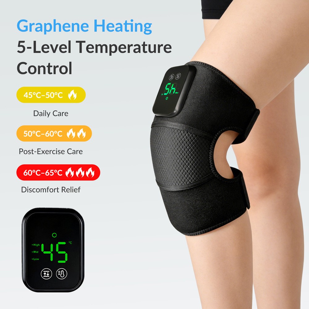 Knee Heating Pad Electric Massager Arthritis Pain Relief Warm Therapy Daily Use