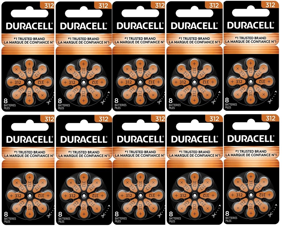 Duracell Hearing Aid Batteries Size 312 – Fast shipping- Fresh Exp-2026