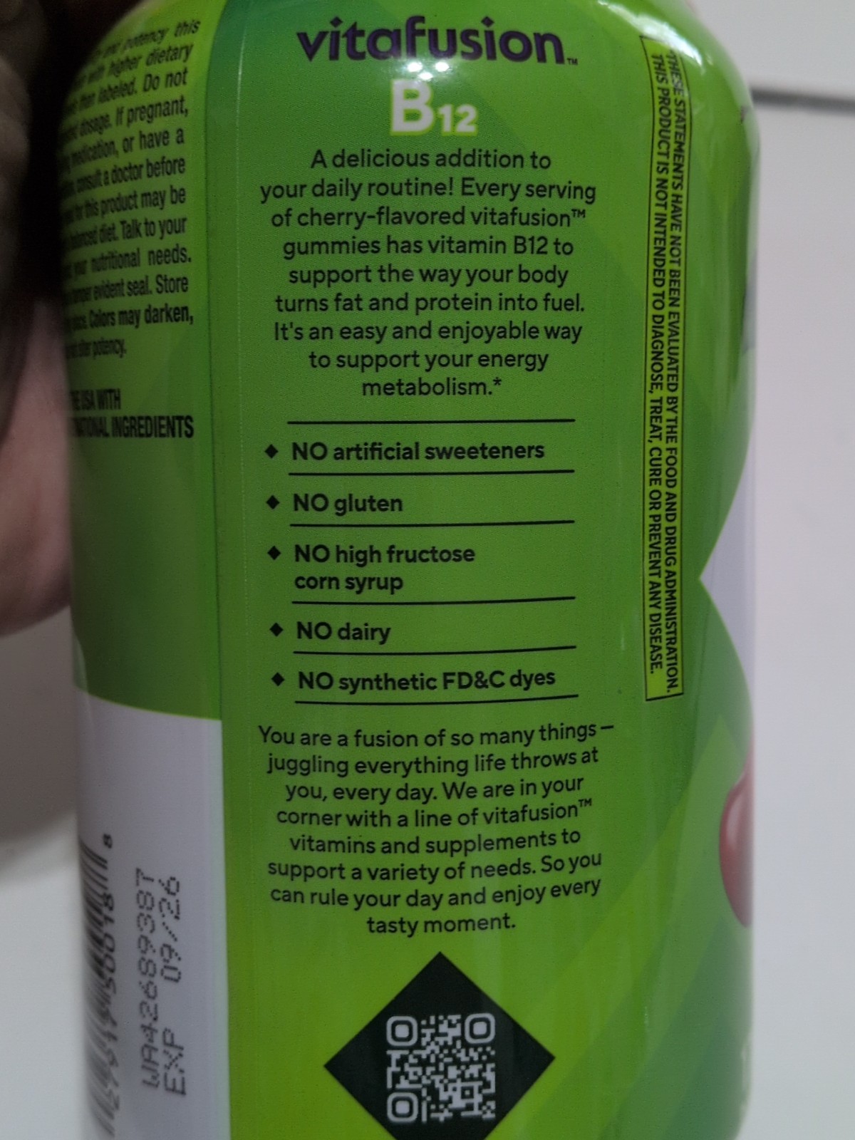 VITAFUSION Extra Strength Vitamin B12 Gummy 3000mcg Per Serving 2 Bottles NEW