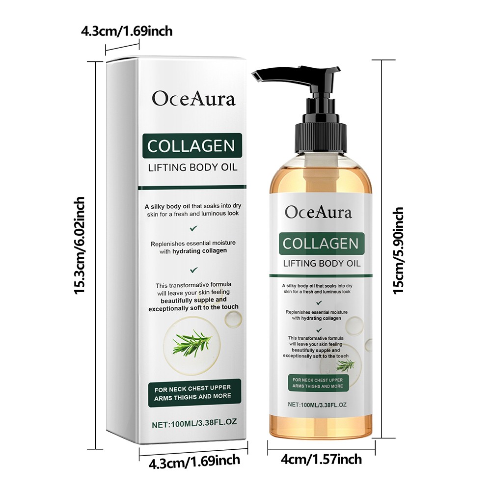 Collagen Lifting Firming Body Oil Skin Tightening Hydrating Massage Oil