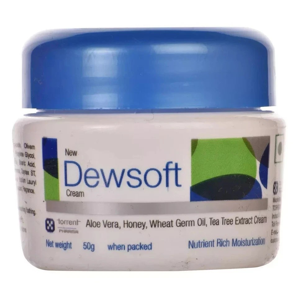 Dewsoft Aloe Vera Honey Wheat Germ Oil Tea Tree Extract Cream 50 gm