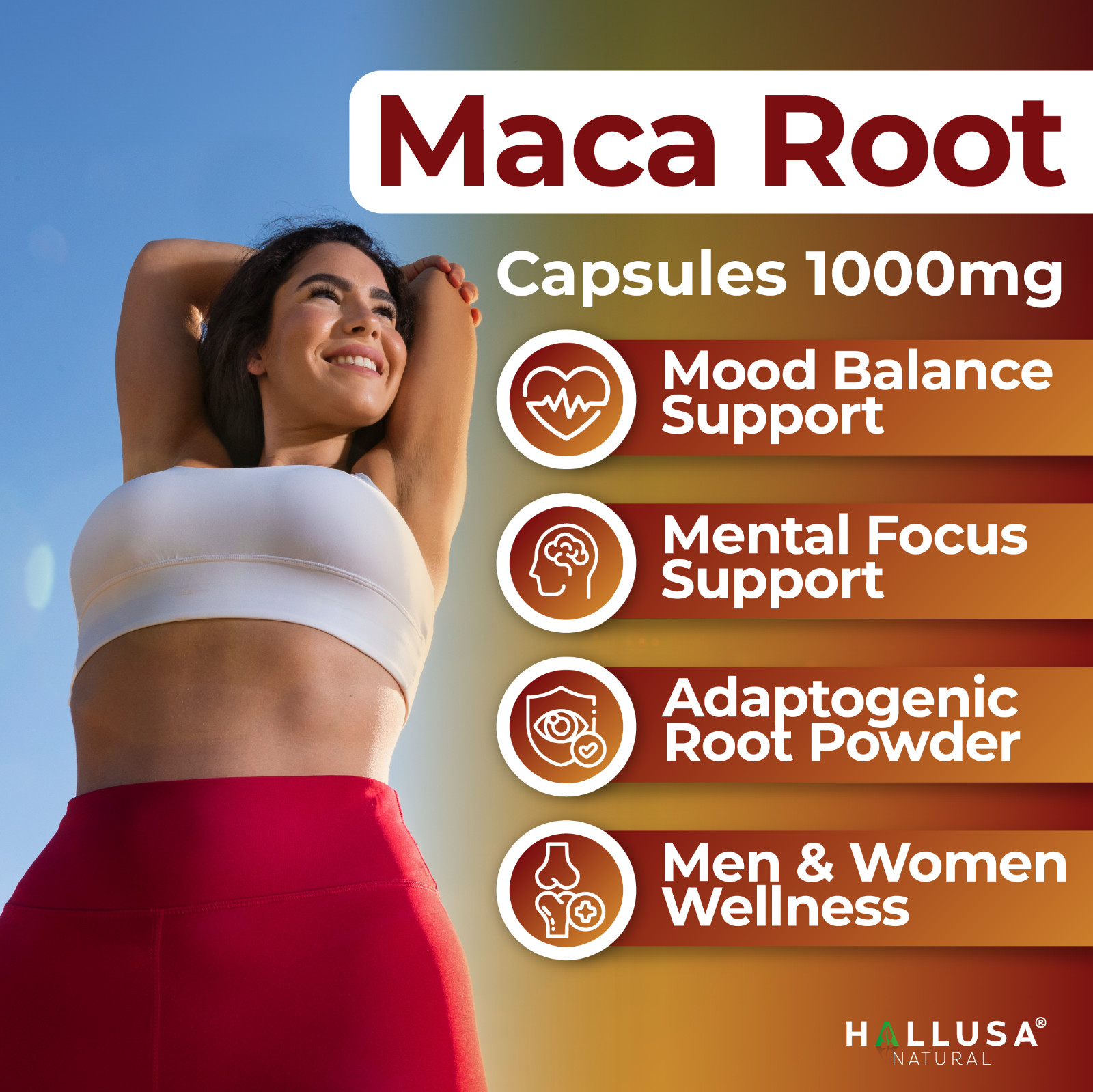 Maca Root for Men and Women – Superfood – Energyzer – Hormone Balance – 60 cap
