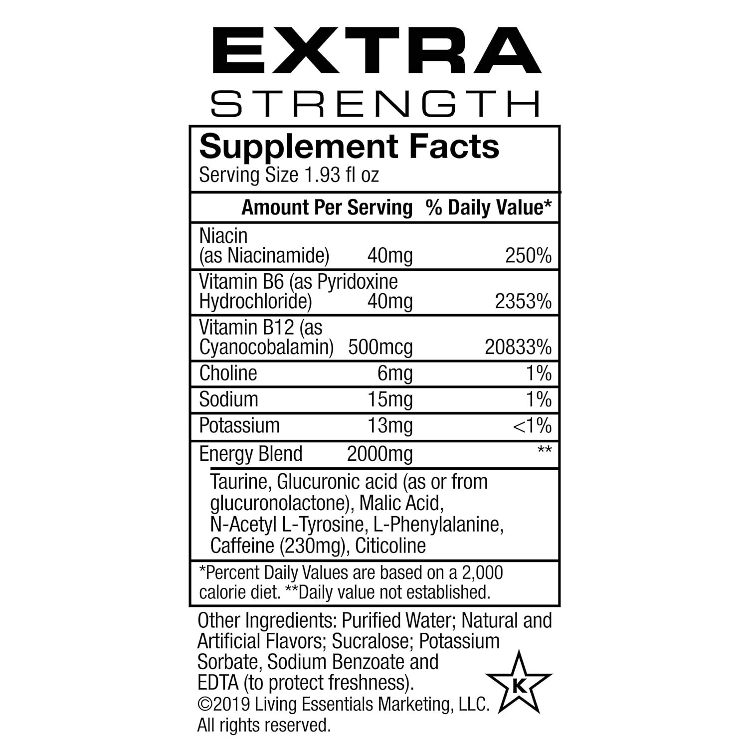 5-hour ENERGY Shot, Extra Strength Berry, 1.93 Oz, 12 Count. Energy Shot