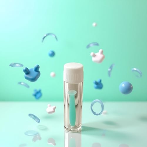 2Pcs Green Contact Lens Remover Tool, Silicone Plunger for Soft and Hard