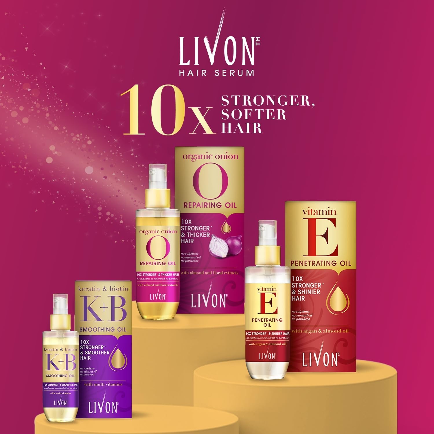 Livon Hair Serum for Men & Women | Sulphate & Paraben free| For All Hair Types |