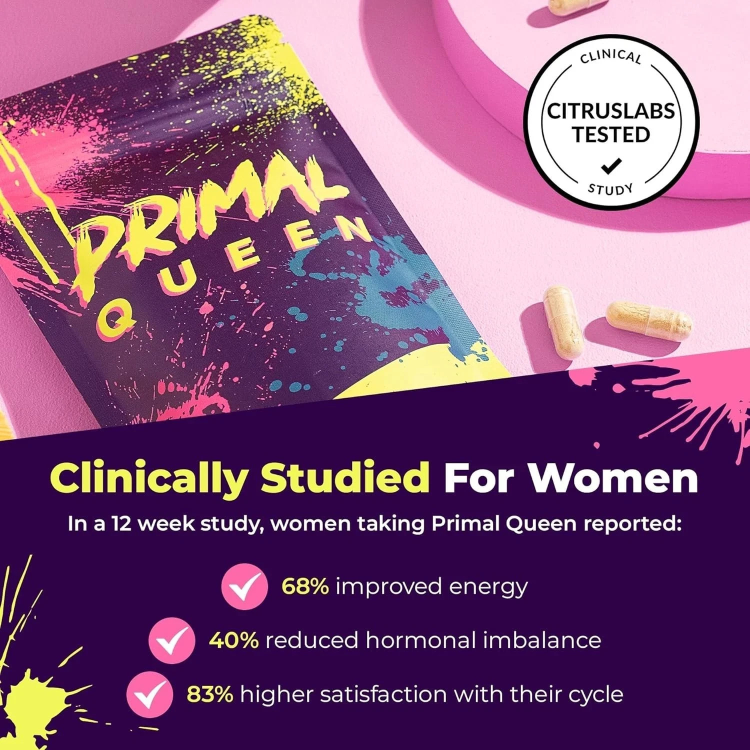 Primal Queen Female Organ Supplement – 2-Pack – Grass-Fed Beef Liver, Heart, Kid