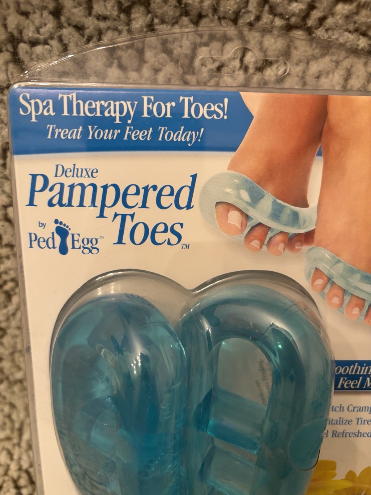 Blue Deluxe Pampered Toes By Ped Egg Spa Therapy For Toes New In Box
