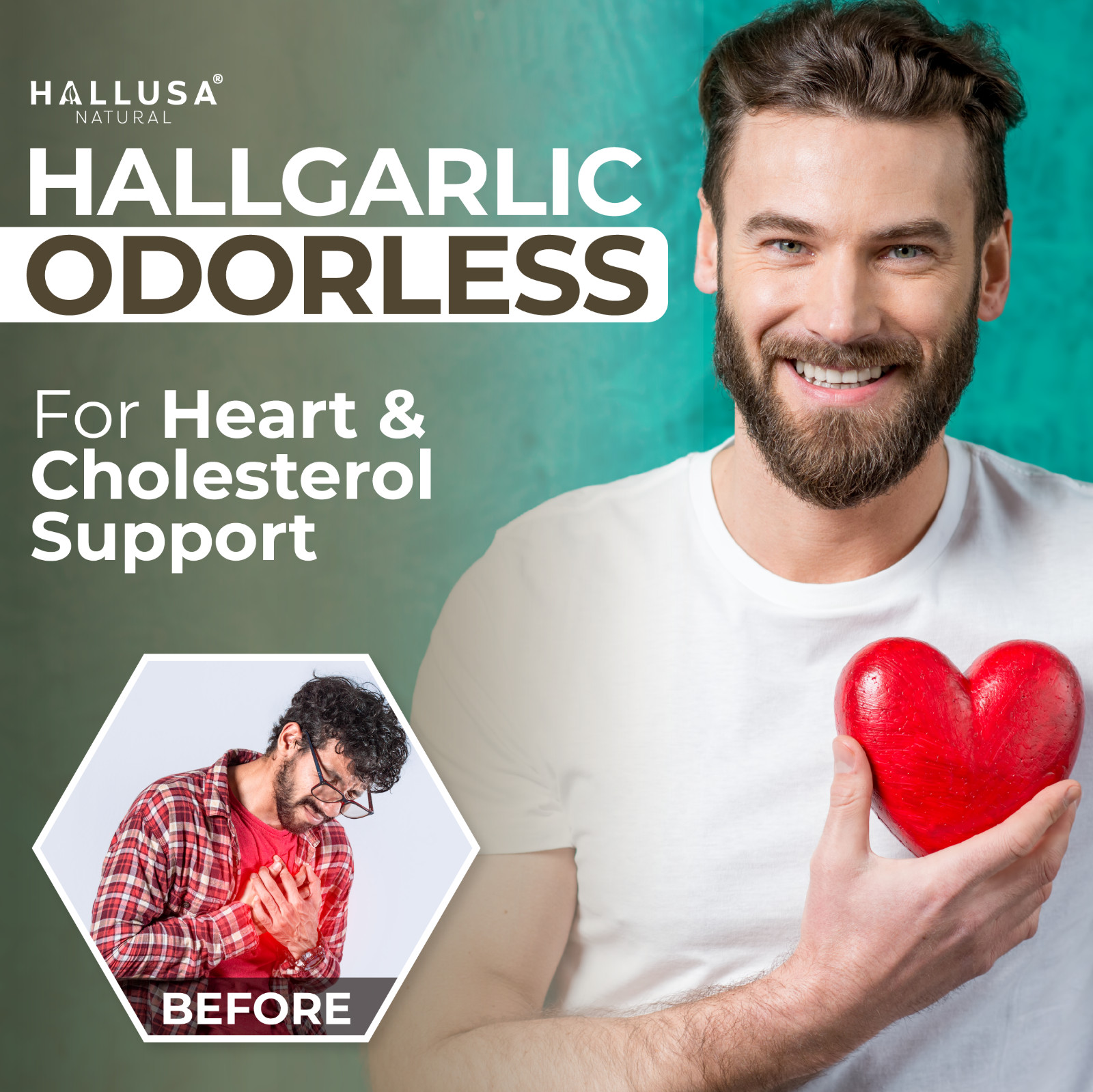 GARLIC ODORLESS Heart Health & Cardiovascular Support – Cholesterol High 60 soft