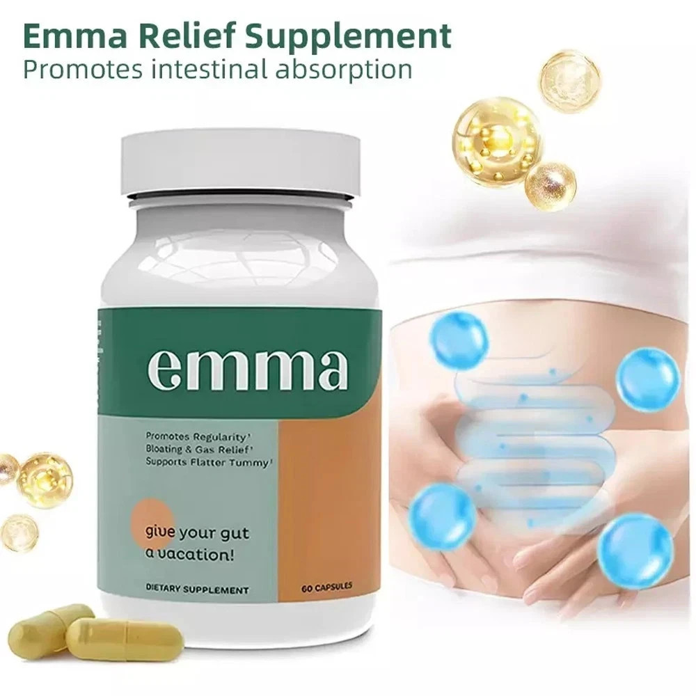 3 Pack Emma Gut Health Supplement 180 Capsules for Bloating Relief & Leaky Gut