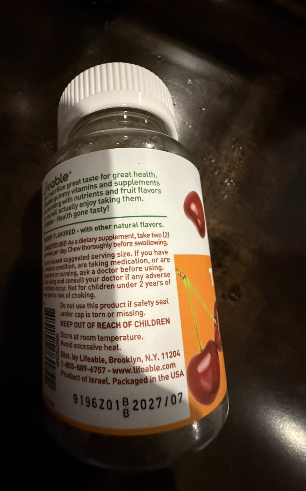 Tart Cherry Gummies for Uric Acid Support 60 Gummies- 2 per serving EXP 7/27 NEW