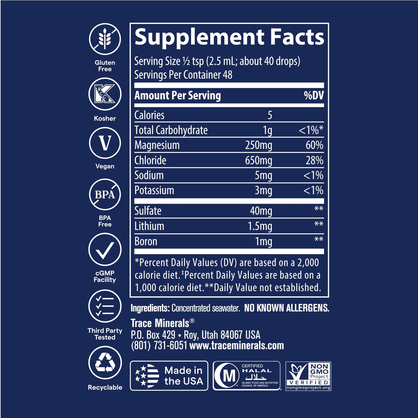 Trace Minerals ConcenTrace Mineral Drops | Supports 4 Fl Oz (Pack of 1)