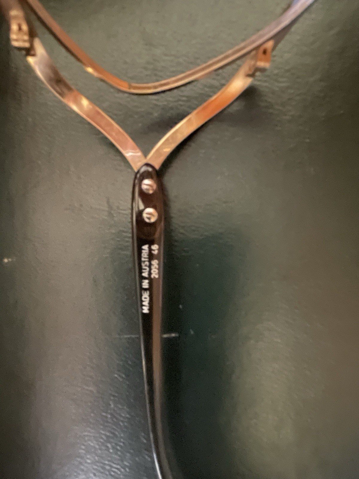 Christian Dior Vintage Gold Rimmed Eye Glasses Frames Model 2056