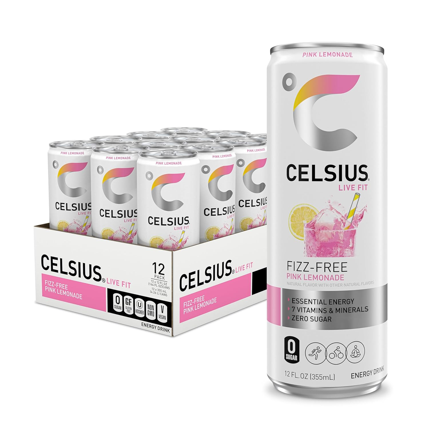 Assorted Flavors Official Variety Pack, Functional Essential Energy Drinks, 12 F