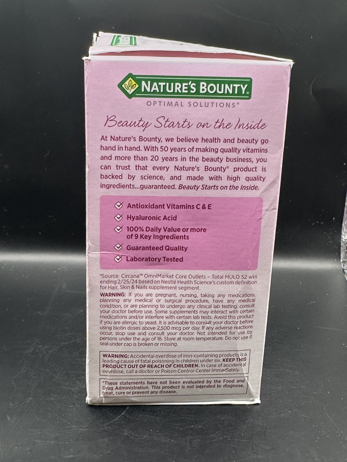 Nature’s Bounty Extra Strength Hair Skin & Nails Softgels, Doble Biotin 5.000mcg