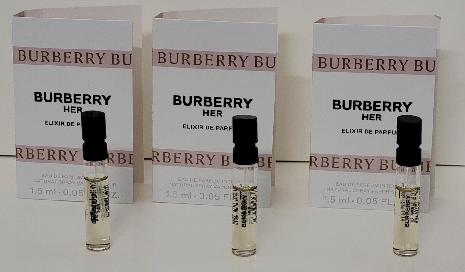 BURBERRY HER ELIXIR DE PARFUM EDP INTENSE 0.05 fl oz (3 Carded Vials for Woman)