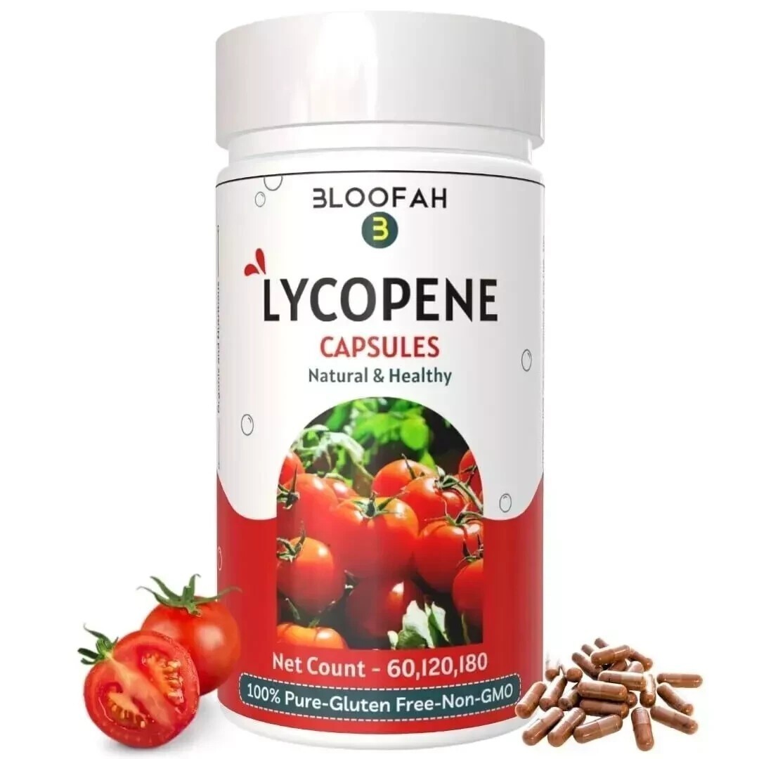 Bloofah Tomato Fruit Capsules (Lycopene) 500mg – 120 Count | Vegan, Gluten Free