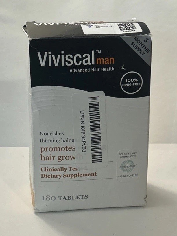 Viviscal Men’s Hair Growth Supplements 180 Tablets – 3 Month Supply Ex:9/27 NWBD