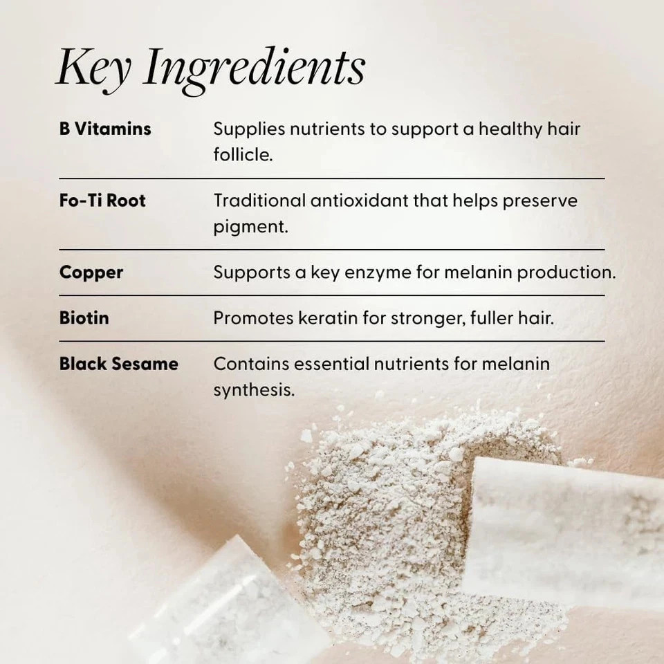 Arey Not Today Grey Hair Supplement Biotin B+D Vegan Anti-Gray | 180 Capsules US
