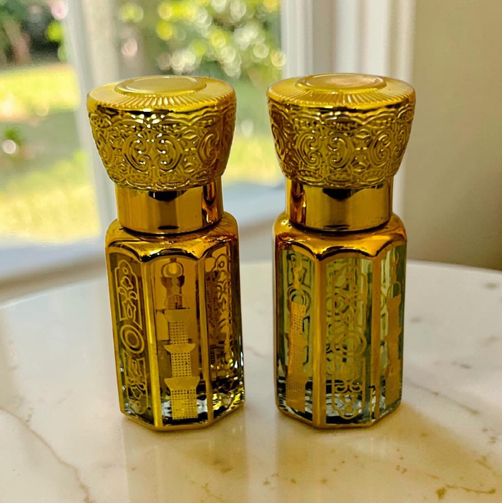 Attar Combo of Amber Oud and Kashmiri Oud, Long Lasting Perfume Oil for Unisex,