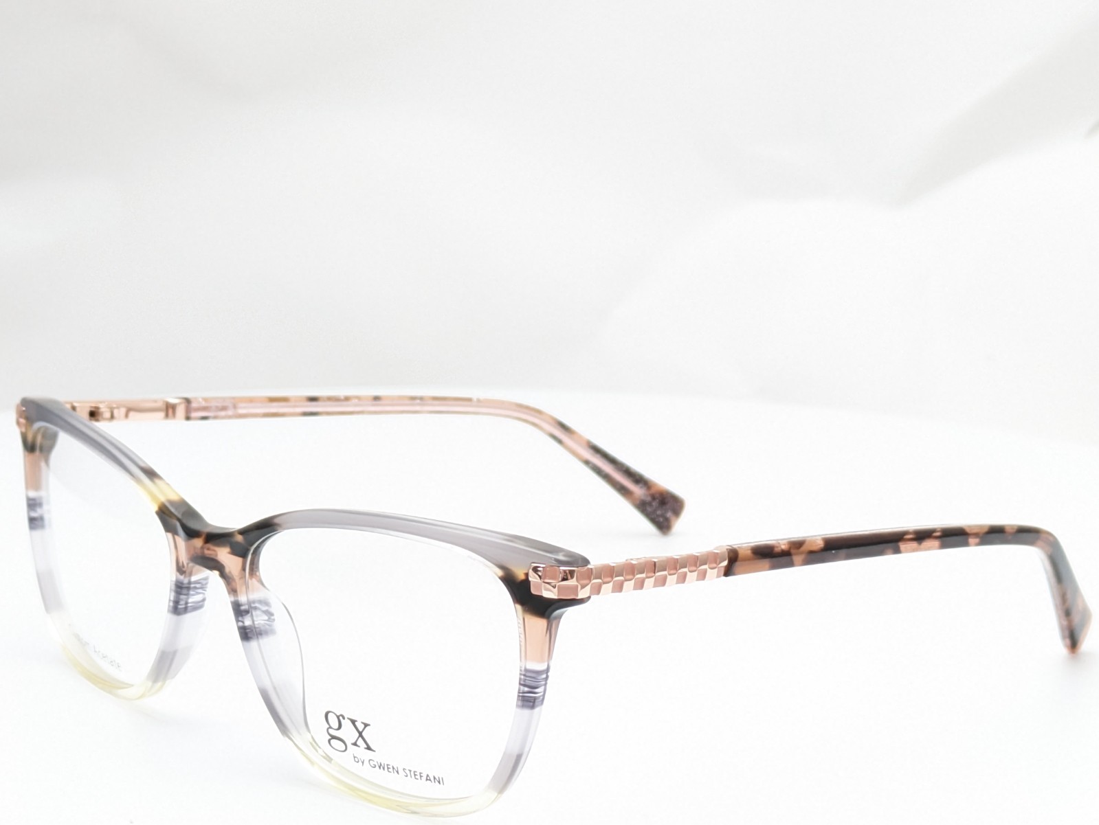 gx by Gwen Stefani GX108 GRY Grey Stripe Women’s Eyeglasses 51-16-135