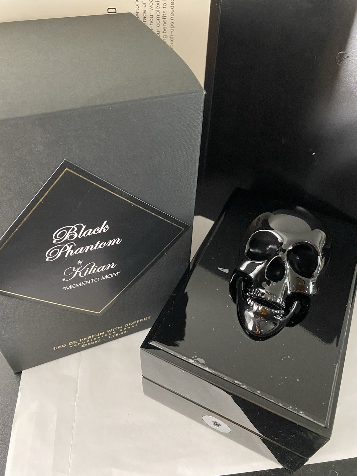 Kilian Black Phantom EDP With Coffret Vaporisateur Spray, MEMENTO MORI, 1.7 OZ