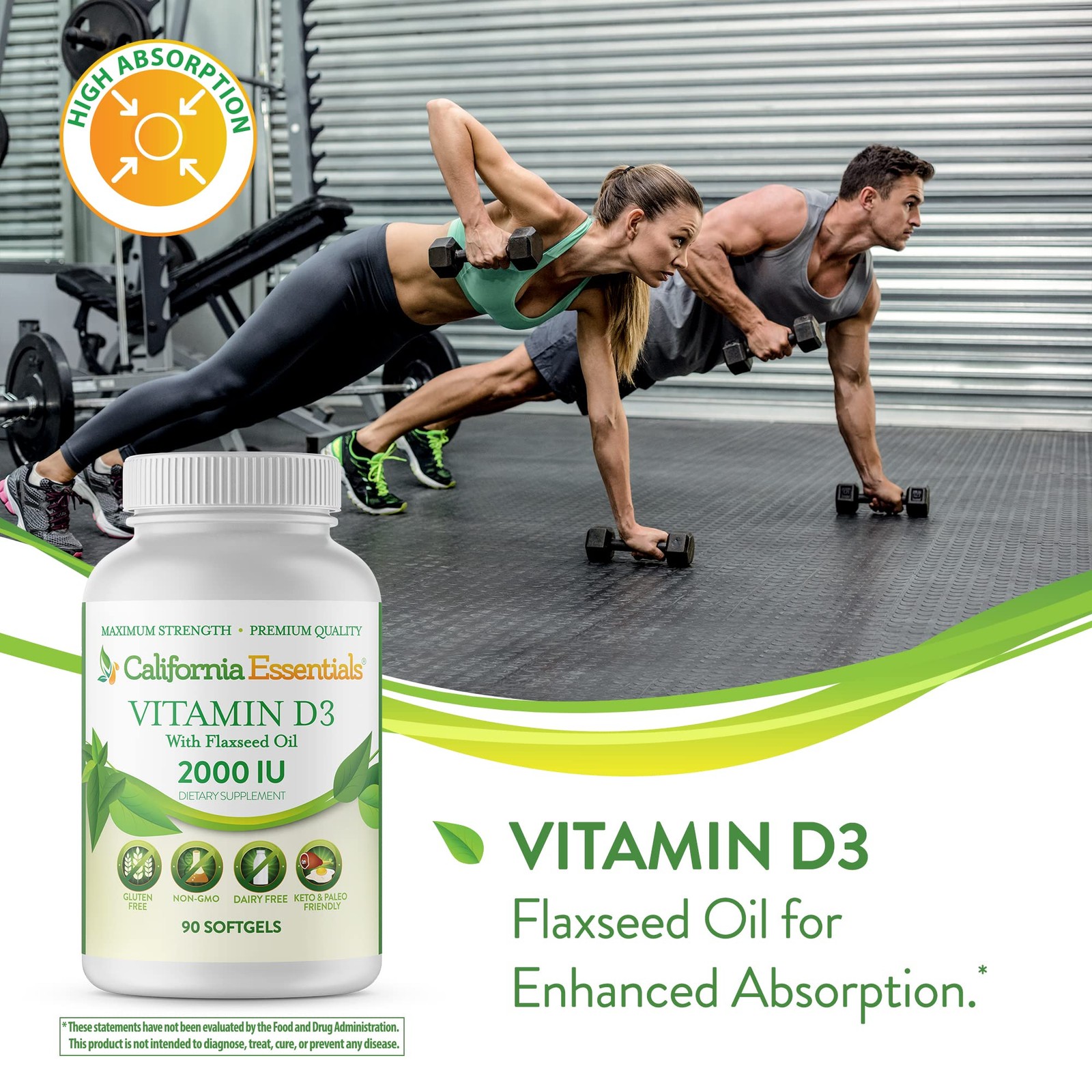 BOOST IMMUNITY & BONE HEALTH-VITAMIN D3 2,000iu SOFTGEL IN FLAXSEED OIL